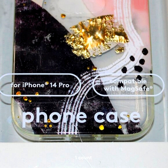 Heyday iPhone 14 Pro Case – Glitter Abstract Swirl Aesthetic ✨ MagSafe Compatibl - Picture 6 of 6